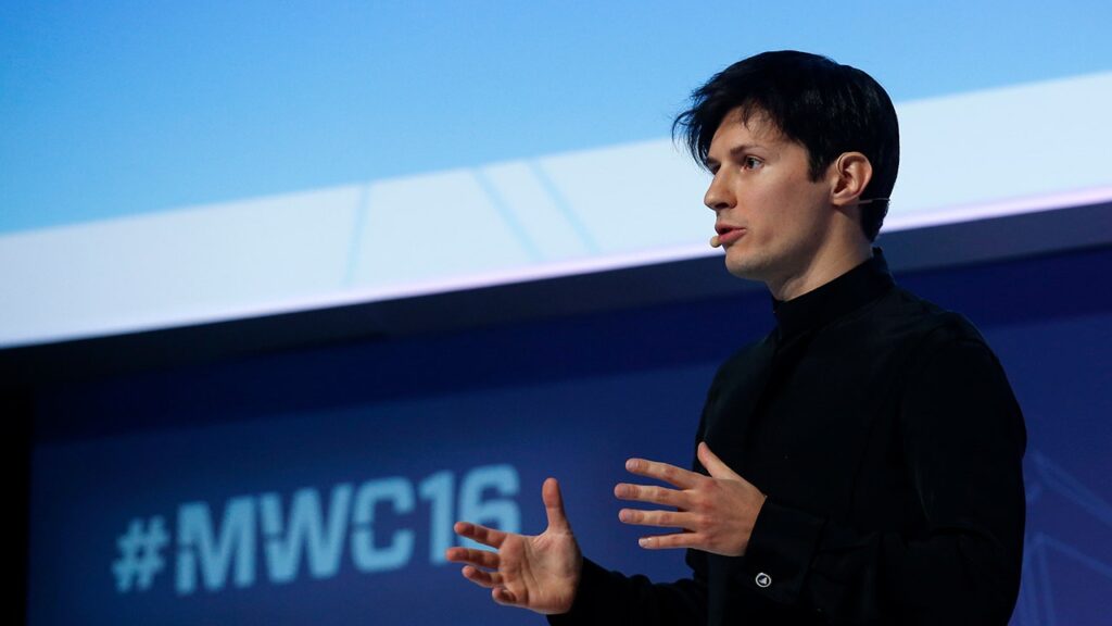 Pavel Durov billionaire founder and CEO of the Telegram messaging app