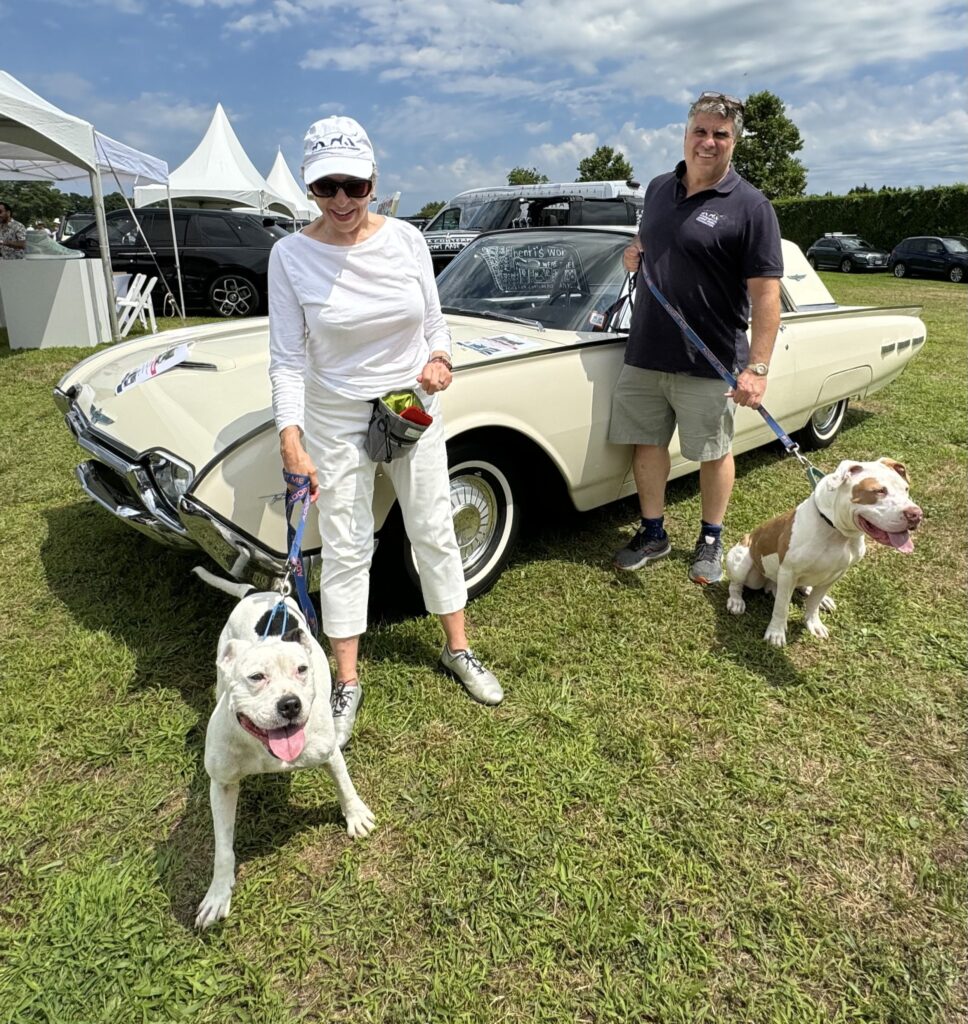 Susan Friend with Ace Anthony Sabia with Tails Southampton Animal Shelter Foundation