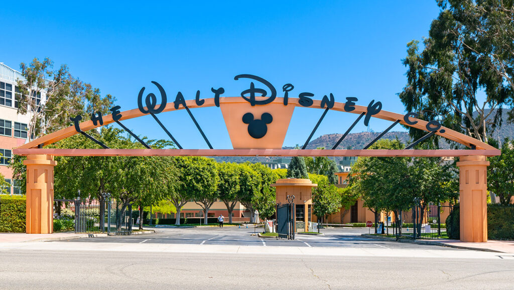 Disney Studios Burbank Entrance GettyImages 1241513912 H 2024