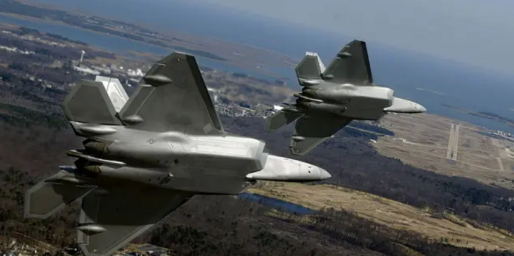 94th fighter squadron f 22as approaching langley air force base