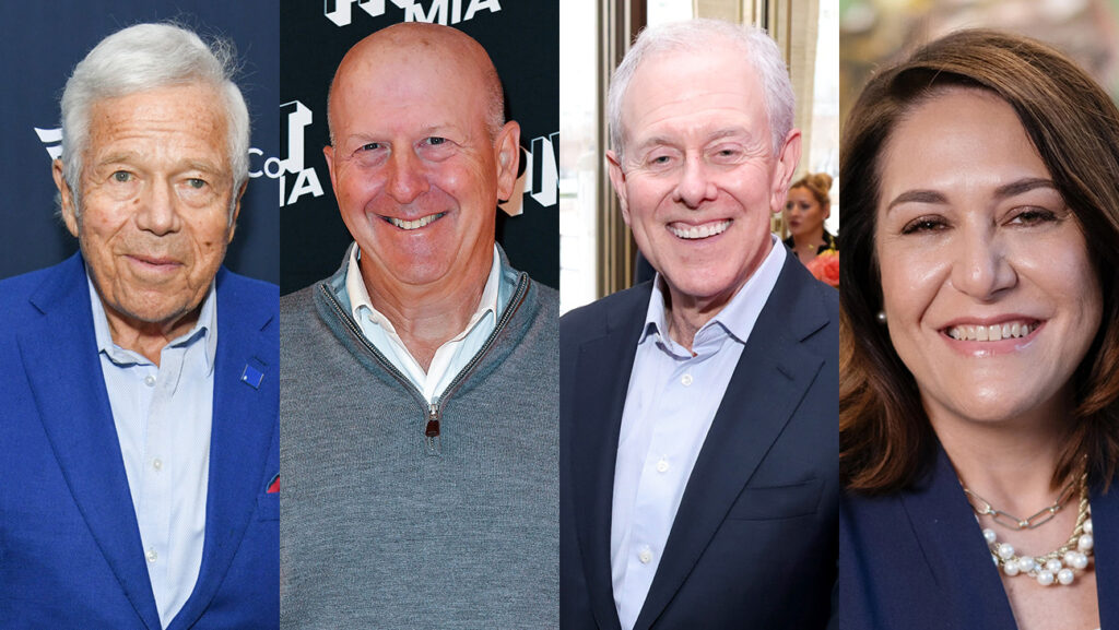 Robert Kraft David Solomon Steven R. Swartz and Maribel Perez Wadsworth Split Getty H 2024