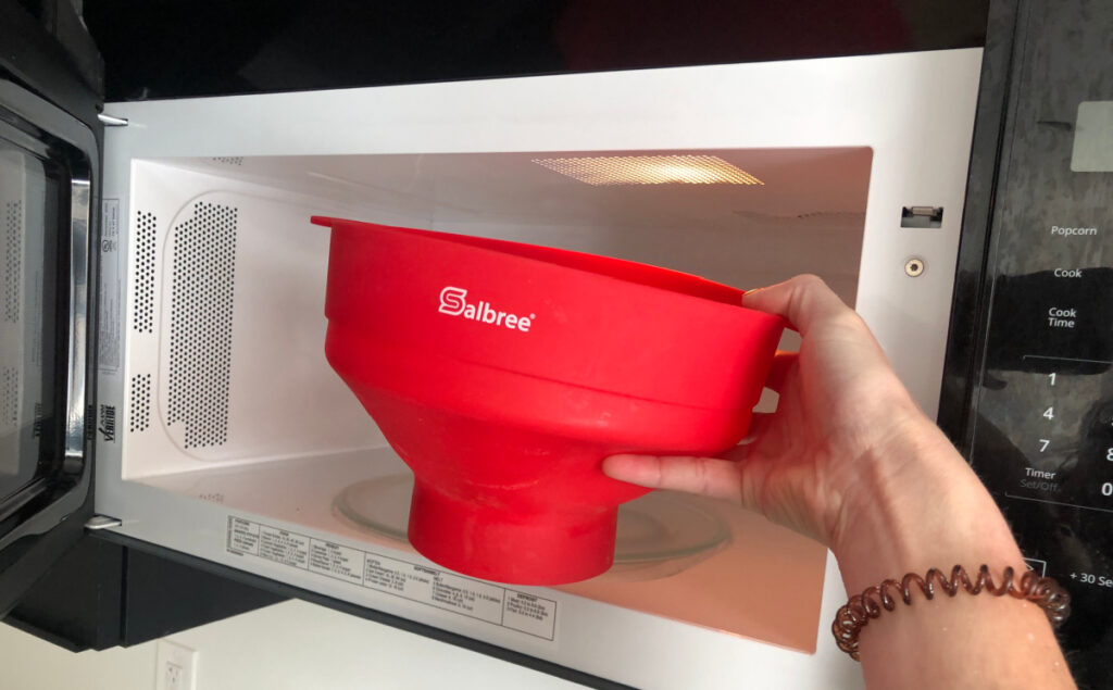 salbree silicone popcorn maker microwave