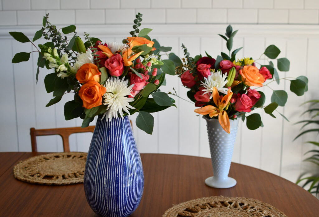 DIY Grocery Store Flower Bouquets