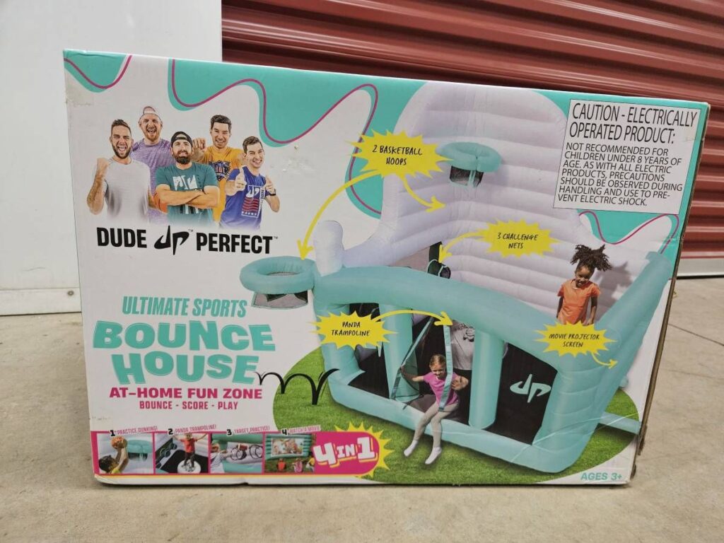 Dude Perfect Bounce House w Projector Screen in a box