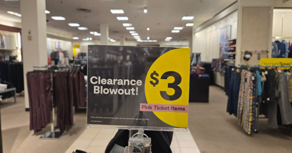 JCPenney Clearance Blowout