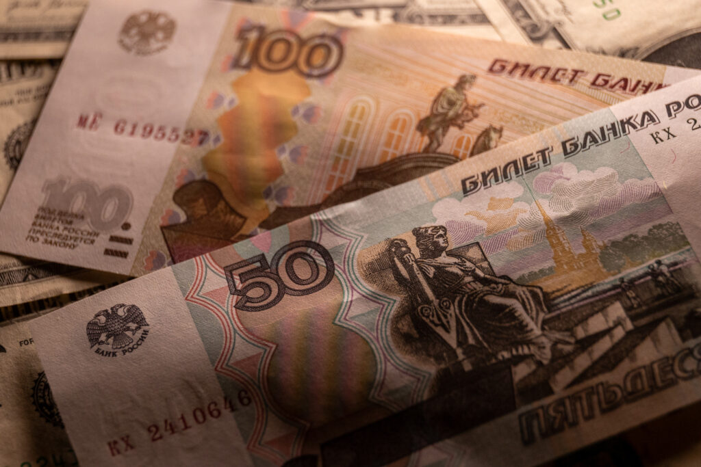 russian ruble notes