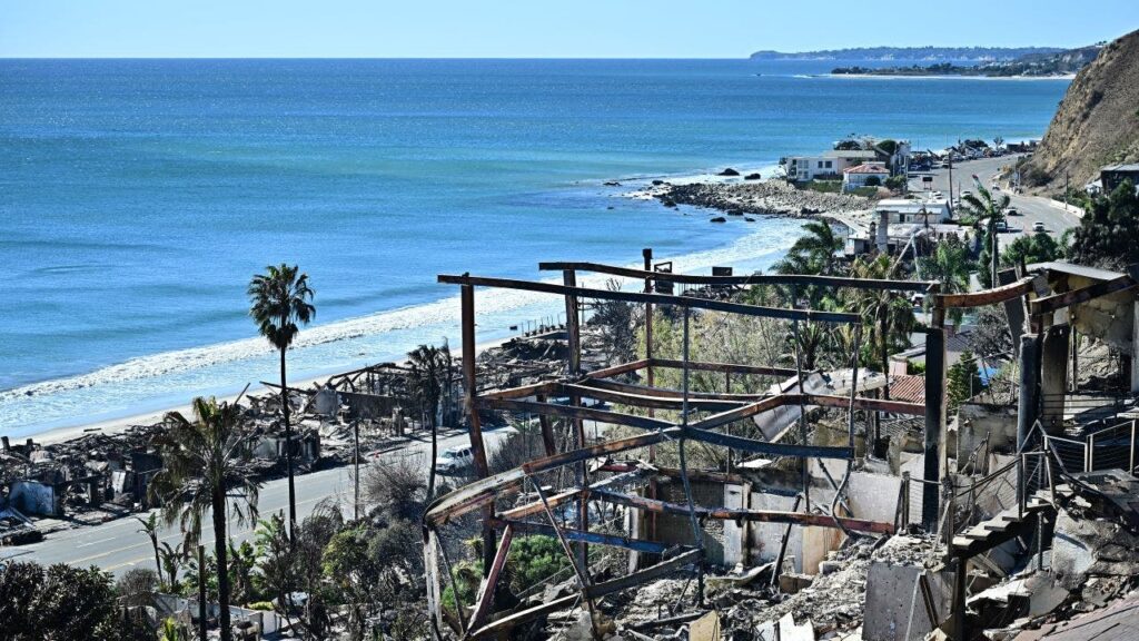 southern california wildfires palisades ocean