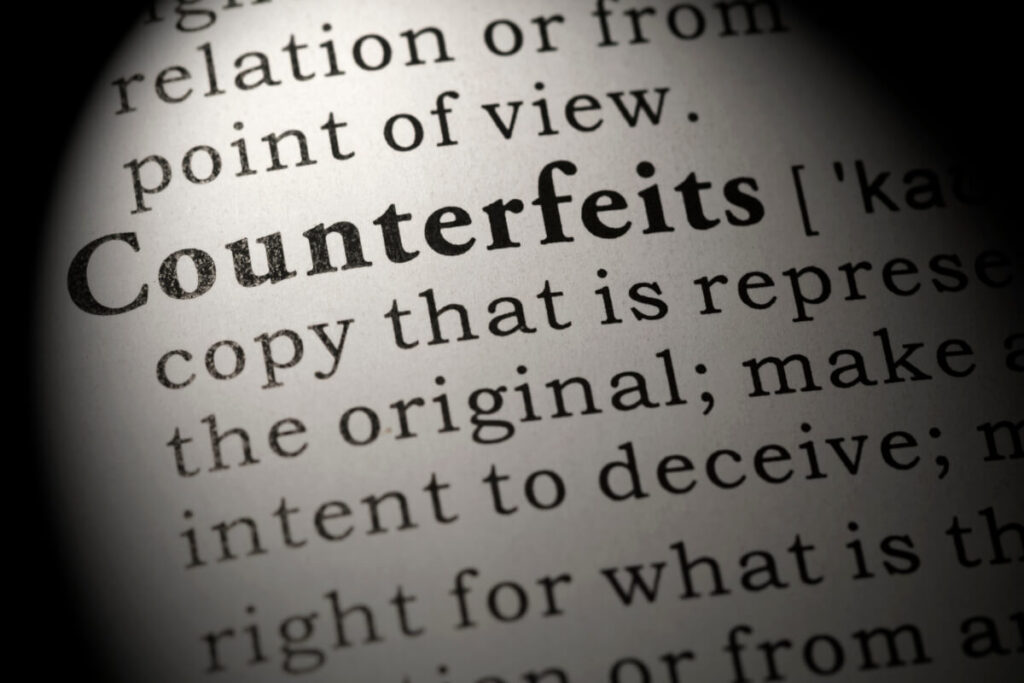 Counterfeits dictionary scaled