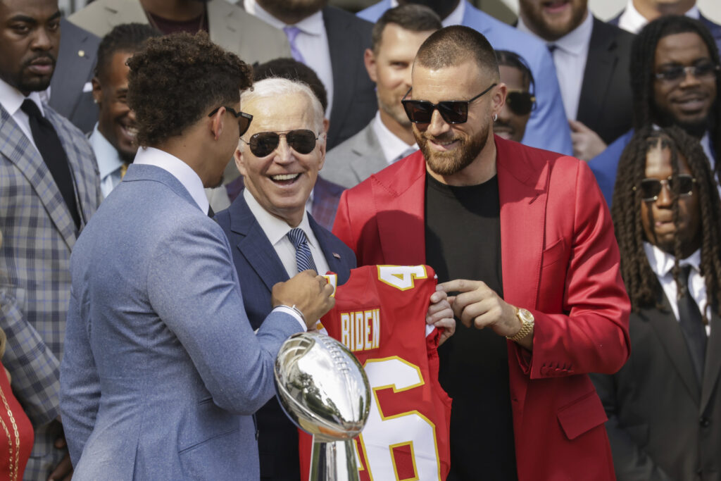 travis kelce joe biden