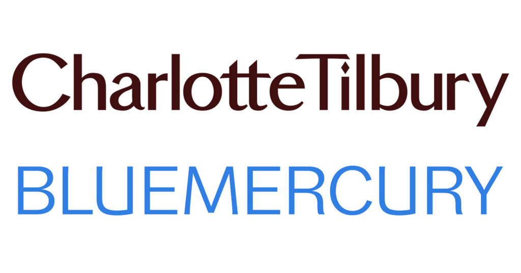 Charlotte Tilbury BlueMercury dual logo