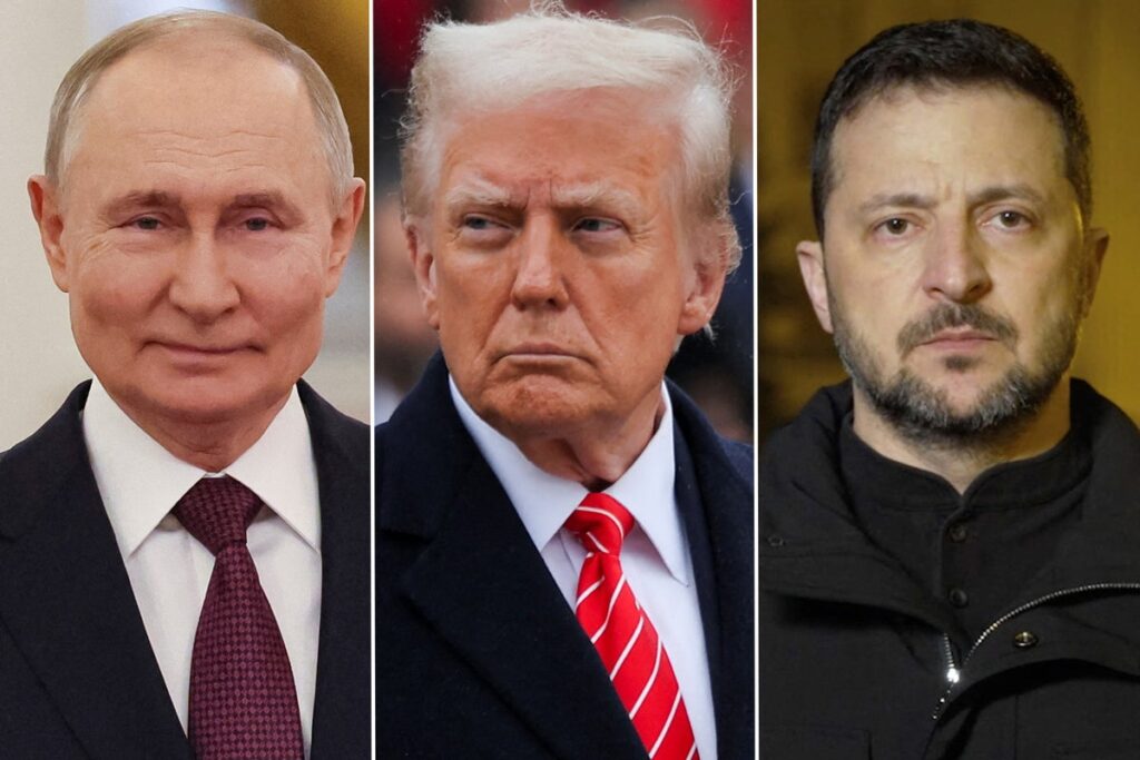 Putin Trump Zelensky Split